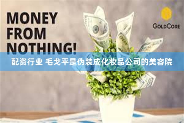 配资行业 毛戈平是伪装成化妆品公司的美容院