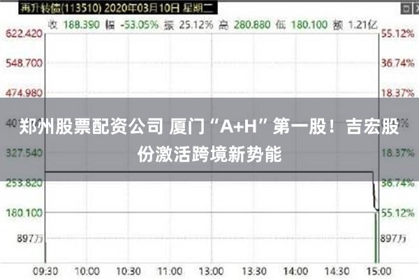 郑州股票配资公司 厦门“A+H”第一股！吉宏股份激活跨境新势能