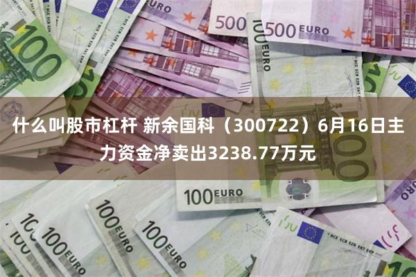 什么叫股市杠杆 新余国科（300722）6月16日主力资金净卖出3238.77万元