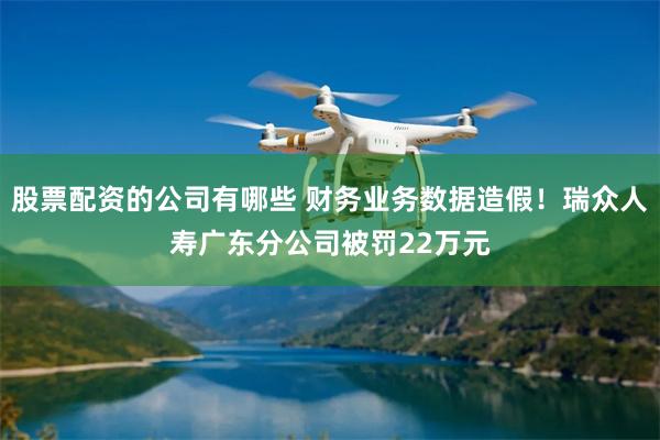 股票配资的公司有哪些 财务业务数据造假！瑞众人寿广东分公司被罚22万元