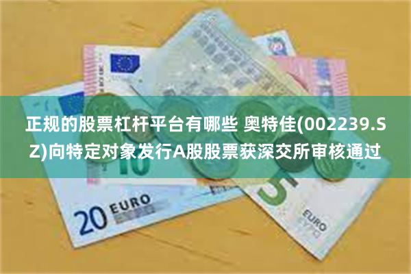 正规的股票杠杆平台有哪些 奥特佳(002239.SZ)向特定对象发行A股股票获深交所审核通过