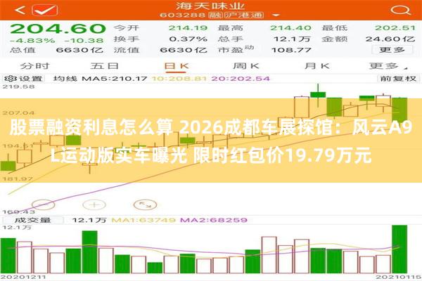 股票融资利息怎么算 2026成都车展探馆：风云A9L运动版实车曝光 限时红包价19.79万元