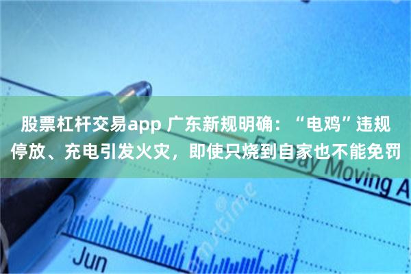 股票杠杆交易app 广东新规明确：“电鸡”违规停放、充电引发火灾，即使只烧到自家也不能免罚