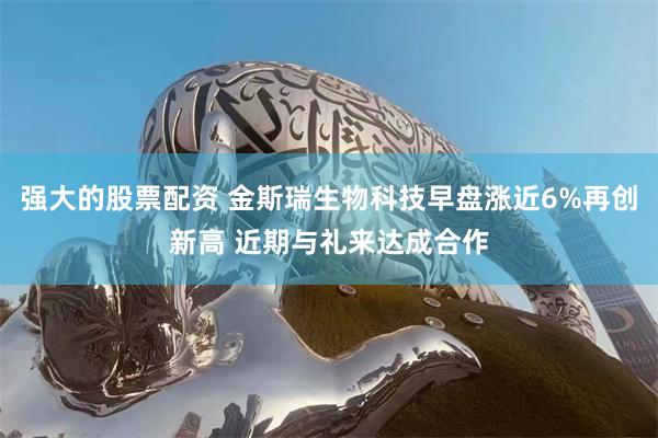 强大的股票配资 金斯瑞生物科技早盘涨近6%再创新高 近期与礼来达成合作