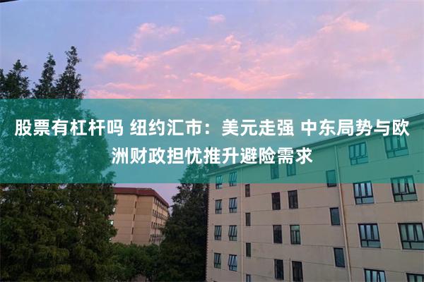 股票有杠杆吗 纽约汇市:美元走强 中东局势与欧洲财政担忧推升避险需求